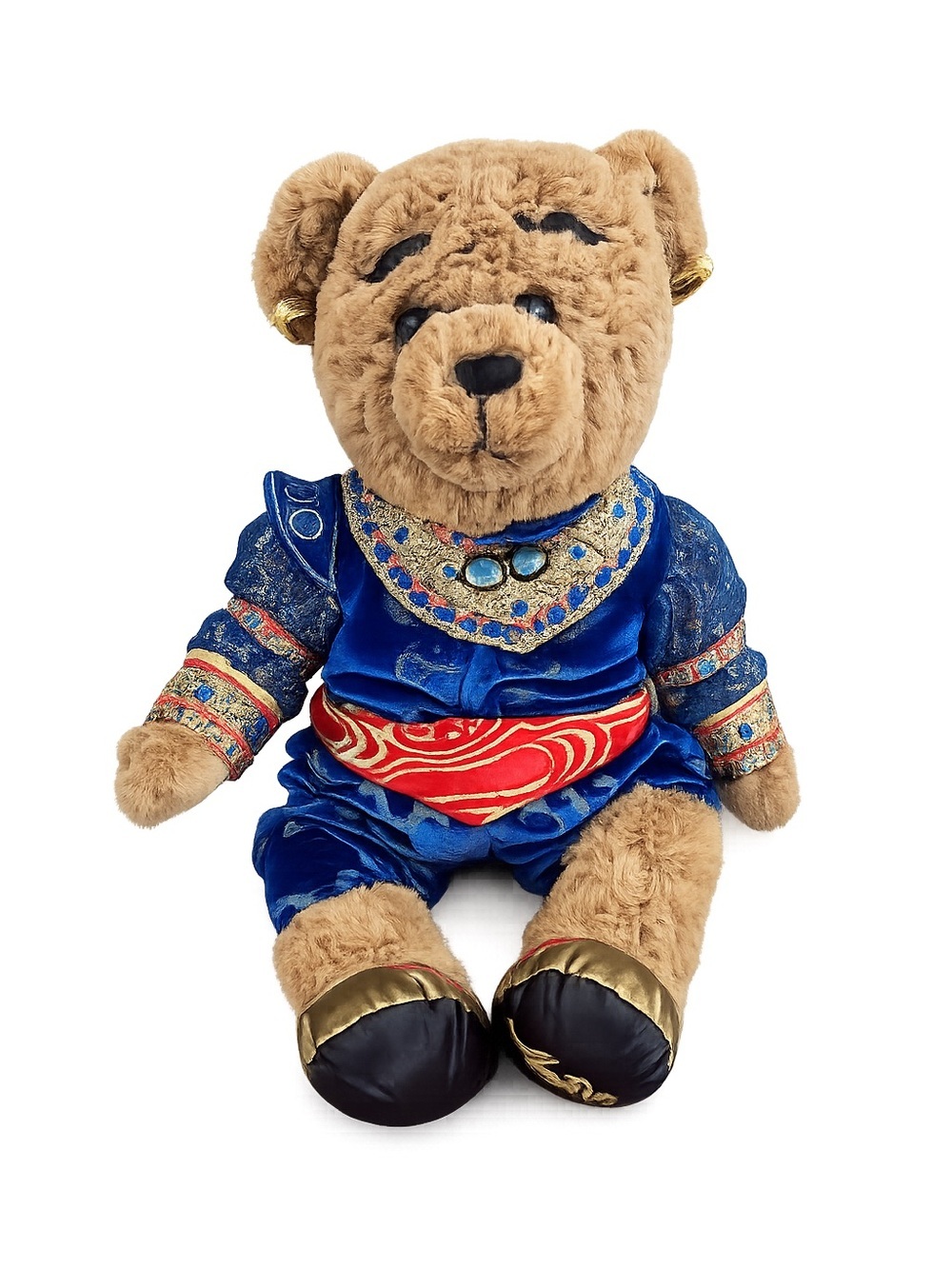 Disney Aladdin Broadway Musical Plush Teddy Bear Blue Costume Stuffed Animal 16”